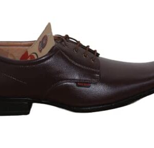 ROLD Gold Men's Leather Brown Formal Shoes